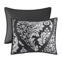 Madison Park Marcella 6-Pc Printed Cotton Quilt Set With Throw Pillows