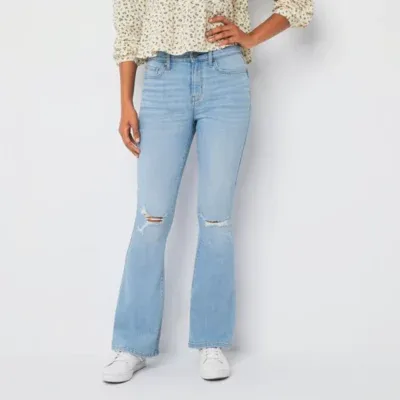 a.n.a Womens High Rise Flare Jean