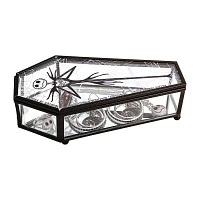 Disney The Nightmare Before Christmas Jack Skellington Coffin-Shaped Glass Jewelry Box