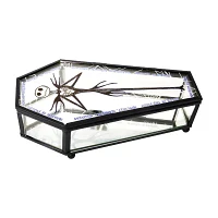 Disney The Nightmare Before Christmas Jack Skellington Coffin-Shaped Glass Jewelry Box