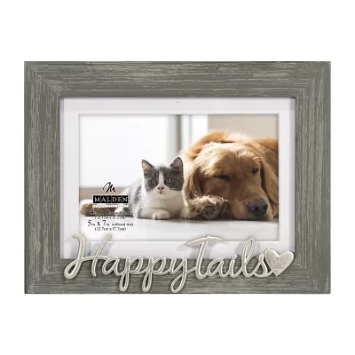 Malden 4x6/5x7 Happy Tails Gray Tabletop Frame