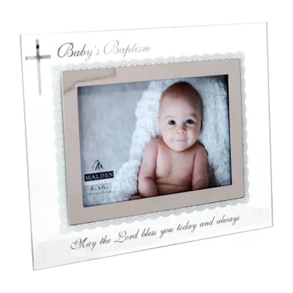 Malden 6x4 Baby Baptism Glass Tabletop Frame