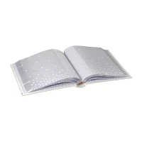 Malden 2-Up Sweet Baby Silver Stamp 160 Photo Album