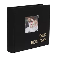 Malden 1up Our Best Day Black Fabric 80 Photo Album