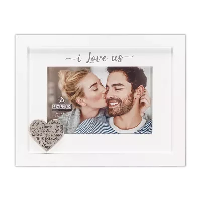 Malden 4x6 I Love Us Matted With Heart Tabletop Frame