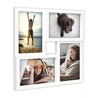 Malden 4-Op 4x6 Square White Wall Frame