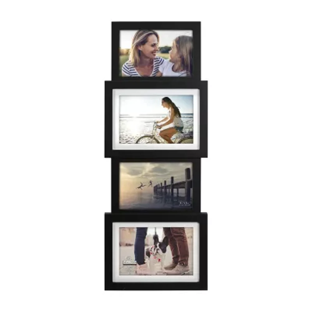 Malden 4-Op 4x6/5x7 Black Panel Wall Frame