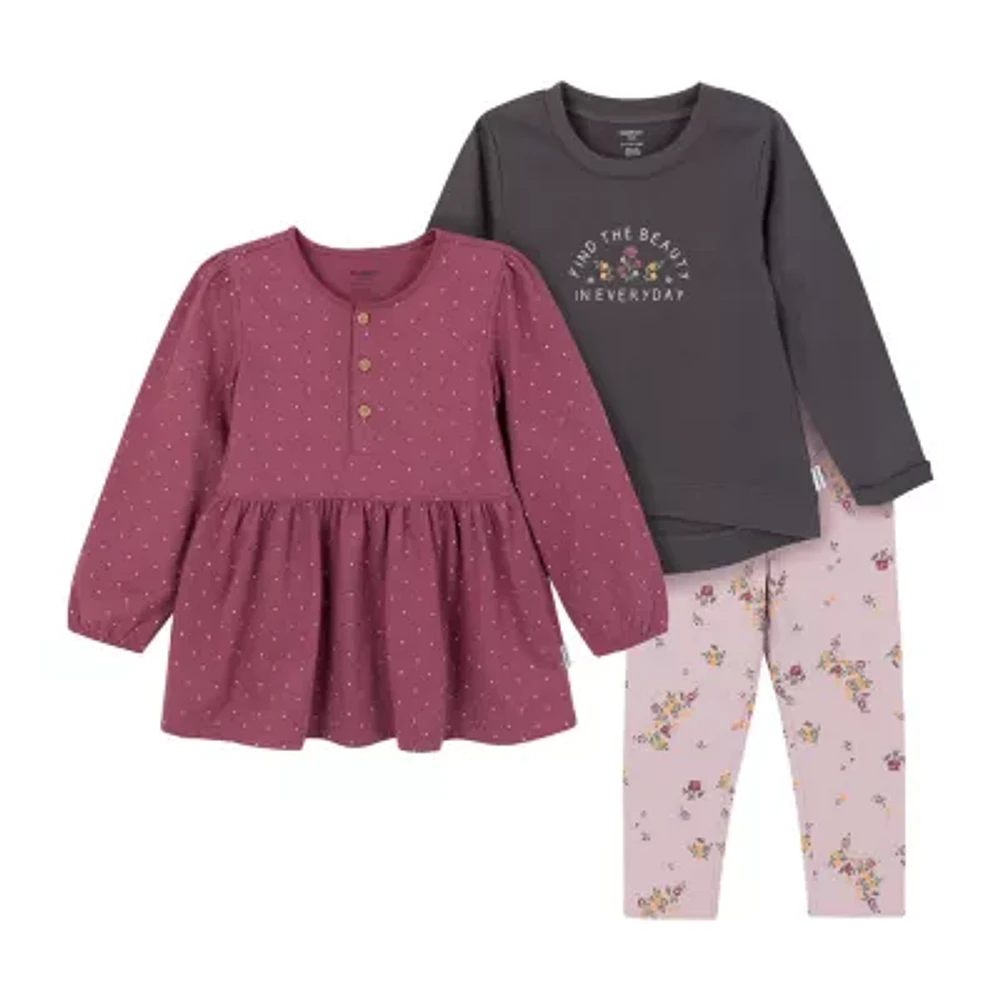 Gerber Toddler Girls 3-pc. Legging Set