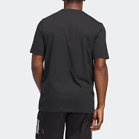 adidas Mens Crew Neck Short Sleeve Regular Fit Graphic T-Shirt