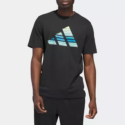 adidas Mens Crew Neck Short Sleeve Graphic T-Shirt