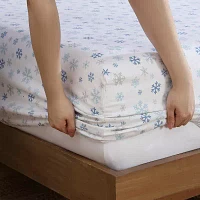 Beatrice Home Fashions Holiday Flannel Sheet Set