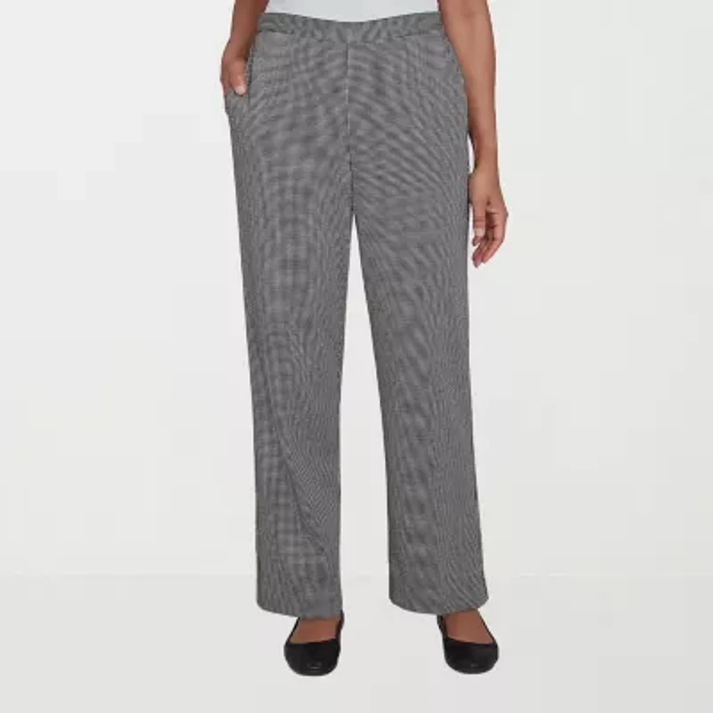 Alfred Dunner Runway Ready Womens Straight Pull-On Pants