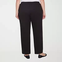 Alfred Dunner Runway Ready Womens Straight Pull-On Pants