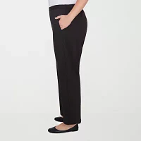 Alfred Dunner Runway Ready Womens Straight Pull-On Pants