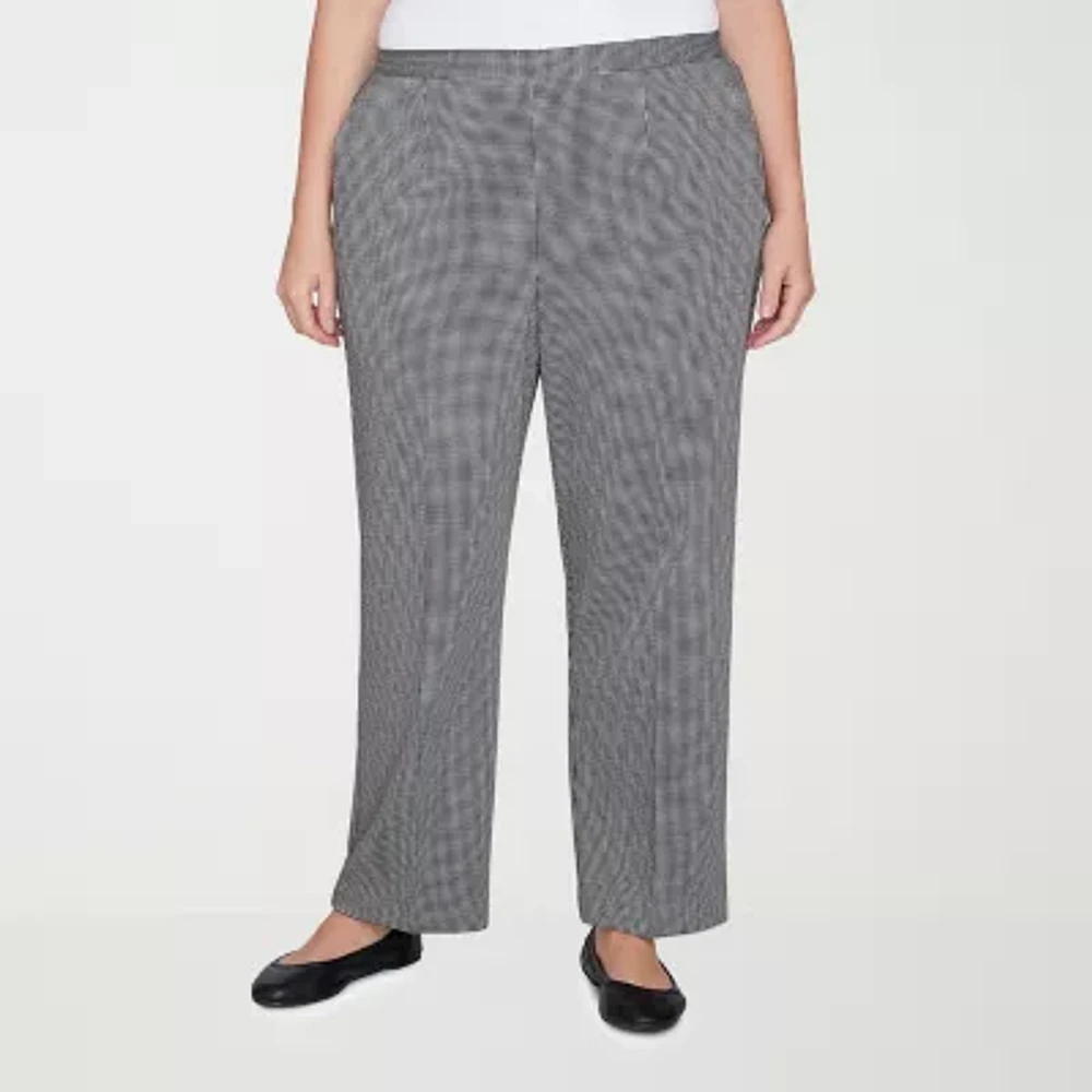 Alfred Dunner Runway Ready Womens Straight Pull-On Pants