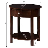 Cypress Living Room Collection 1-Drawer Storage End Table