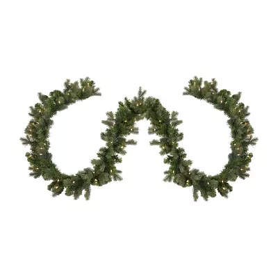 Northlight Savannah Spruce Artificial Clear Lights Pre-Lit Christmas Indoor Garland