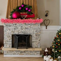 Northlight Spruce Artificial Pink Lights Pre-Lit Christmas Outdoor Garland