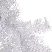 Northlight Icy White Iridescent Spruce Unlit Indoor Christmas Garland