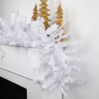 Northlight White Canadian Pine Unlit Christmas Outdoor Garland