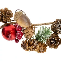 Northlight Pine Cones And Berries Unlit Indoor Christmas Garland