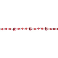 Northlight Peppermint Candy Beaded Unlit Indoor Christmas Garland