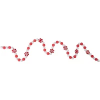 Northlight Peppermint Candy Beaded Unlit Indoor Christmas Garland