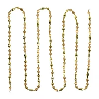 Northlight Shiny And Matte Beaded Unlit Outdoor Christmas Garland