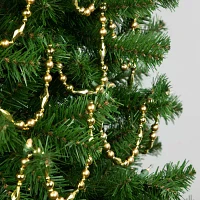 Northlight Shiny And Matte Beaded Unlit Outdoor Christmas Garland