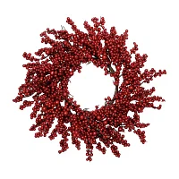 Northlight Red Berries Unlit Indoor Christmas Wreath