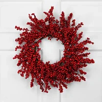 Northlight Red Berries Unlit Indoor Christmas Wreath