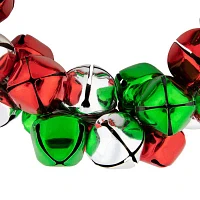 Northlight Red Silver Green Jingle Bell Indoor Christmas Wreath