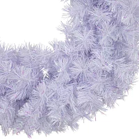 Northlight White Iridescent Spruce Unlit Indoor Christmas Wreath