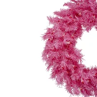 Northlight Pink Spruce With Lights Indoor Pre-Lit Christmas Wreath