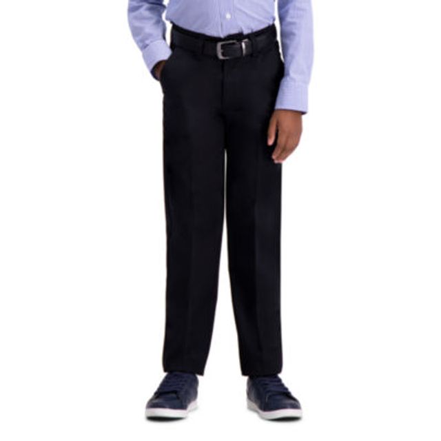 Haggar Little & Big Boys Slim Tapered Flat Front Pant