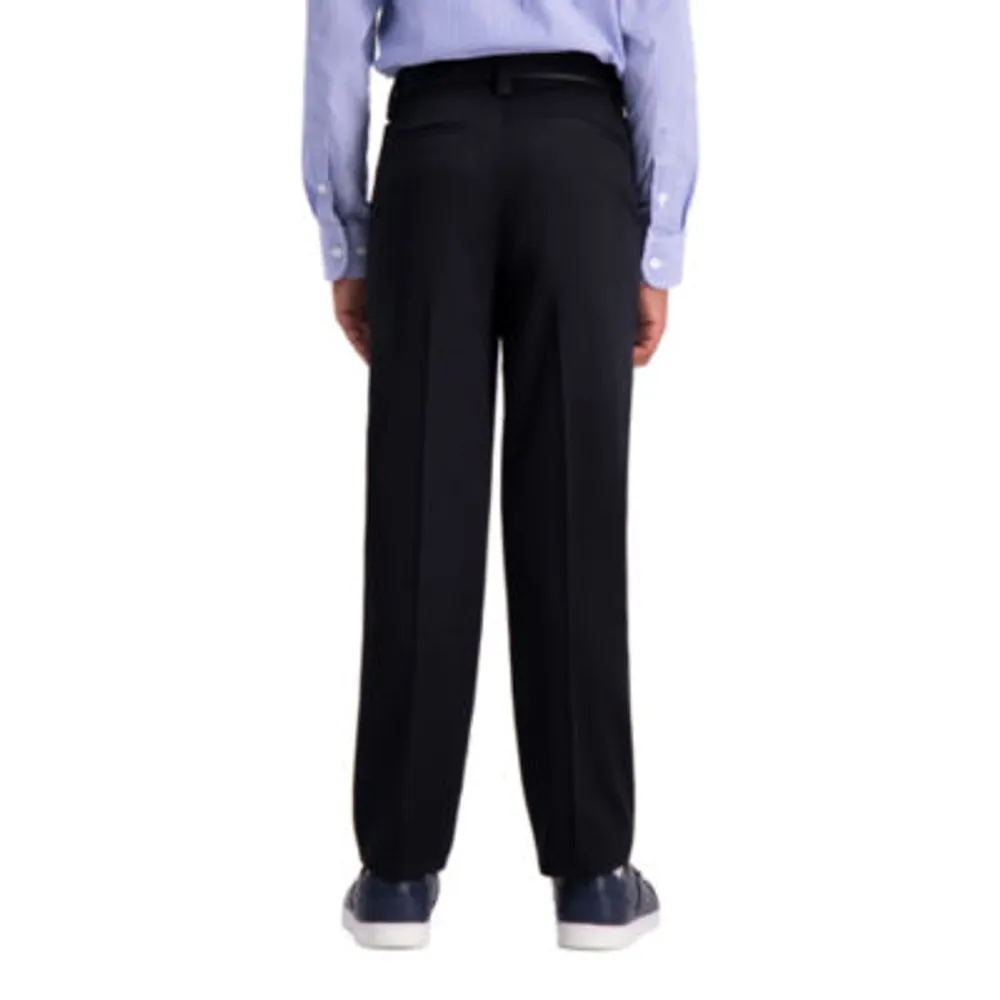 Haggar Little & Big Boys Slim Tapered Flat Front Pant