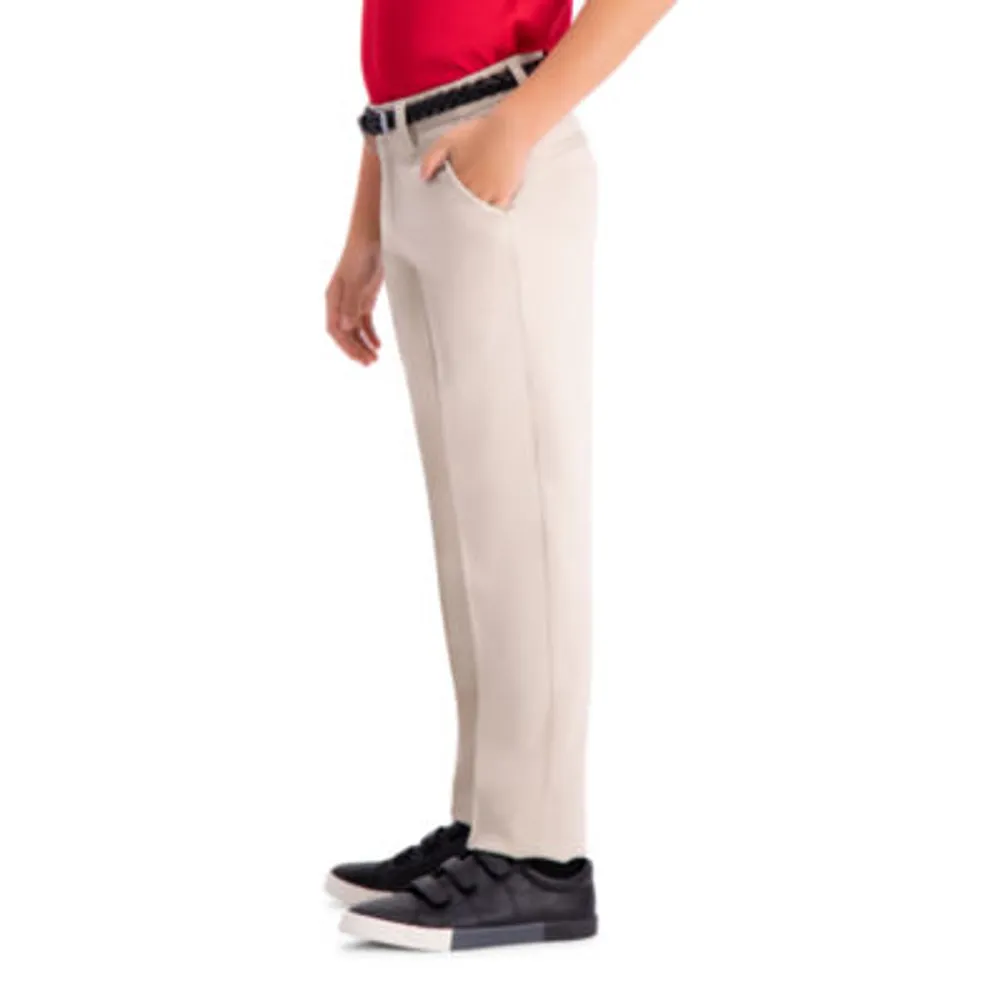 Haggar Little & Big Boys Slim Tapered Flat Front Pant