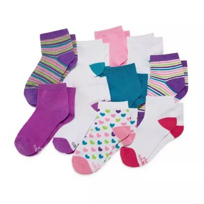 Hanes Big Girls 10 Pair Low Cut Socks
