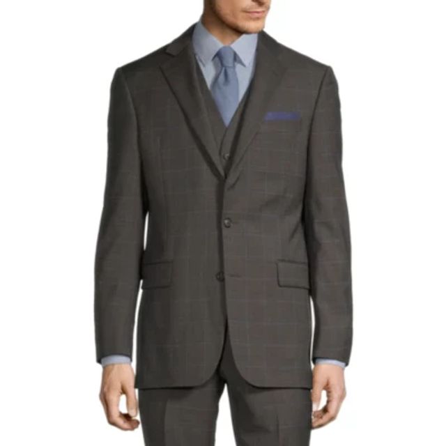 stafford super blue birdseye slim fit stretch suit jacket