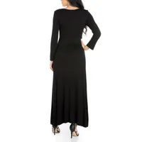 24/7 Comfort Apparel Womens Long Sleeve Maxi Dress