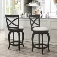 Hillsdale House Ellendale Counter Height Upholstered Swivel Bar Stool