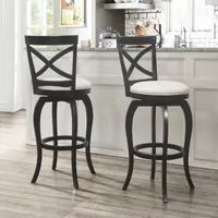Hillsdale House Ellendale Upholstered Swivel Bar Stool