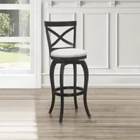 Hillsdale House Ellendale Upholstered Swivel Bar Stool