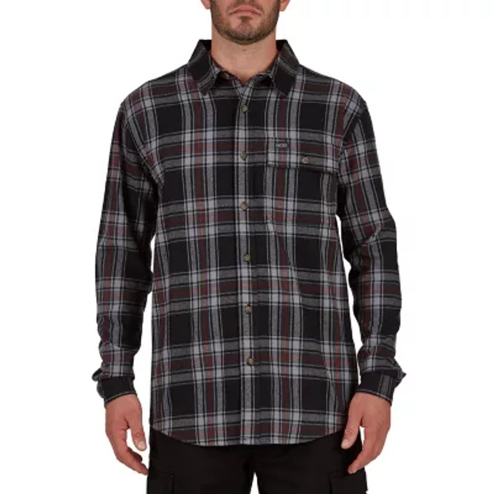 Smiths Workwear Mens Regular Fit Long Sleeve Flannel Shirt