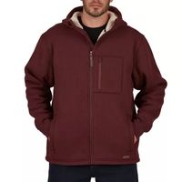 Smiths Workwear Sherpa Lined Hooded Thermal Mens Shirt Jacket