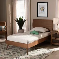 Aimi Wooden Platform Bed