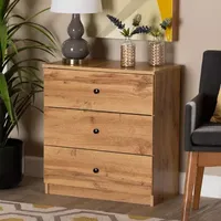 Decon Bedroom Collection Modern 3-Drawer Chest