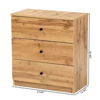 Decon Bedroom Collection Modern 3-Drawer Chest