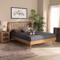 Emiko Wooden Platform Bed