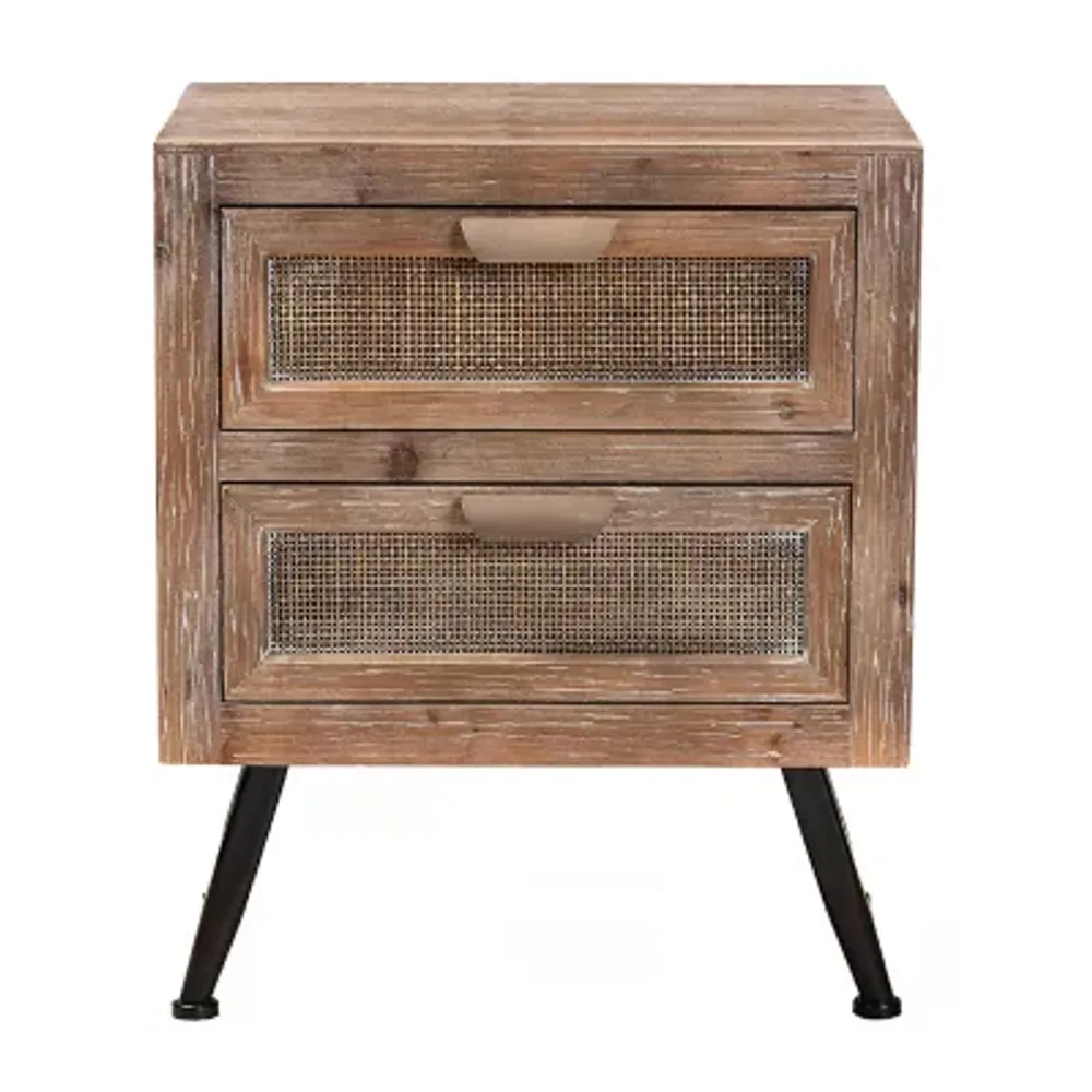 Calida Bedroom Collection Mid Century Nightstand